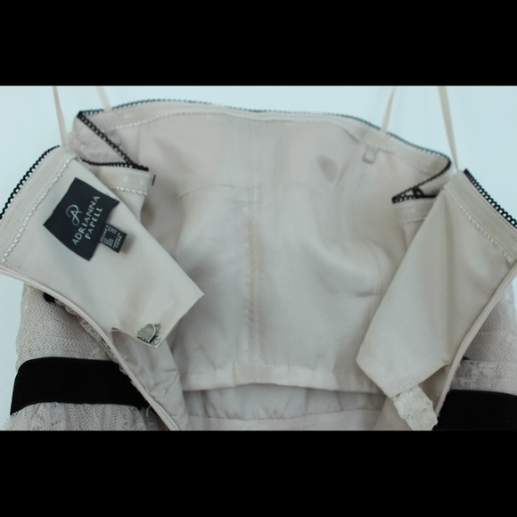 Adrianna Papell brocade strapless formal dress - Picture 4 of 8