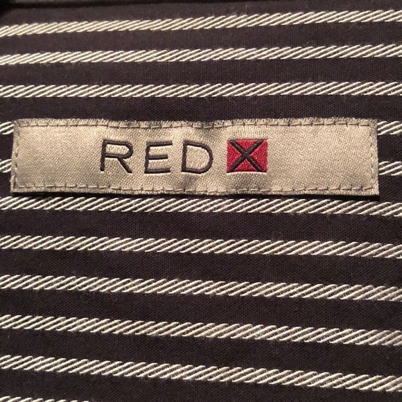 Men’s Red X Long Sleeve Dress Shirt - Picture 3 of 4