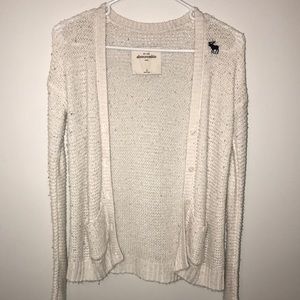Cream Sweater Cardigan