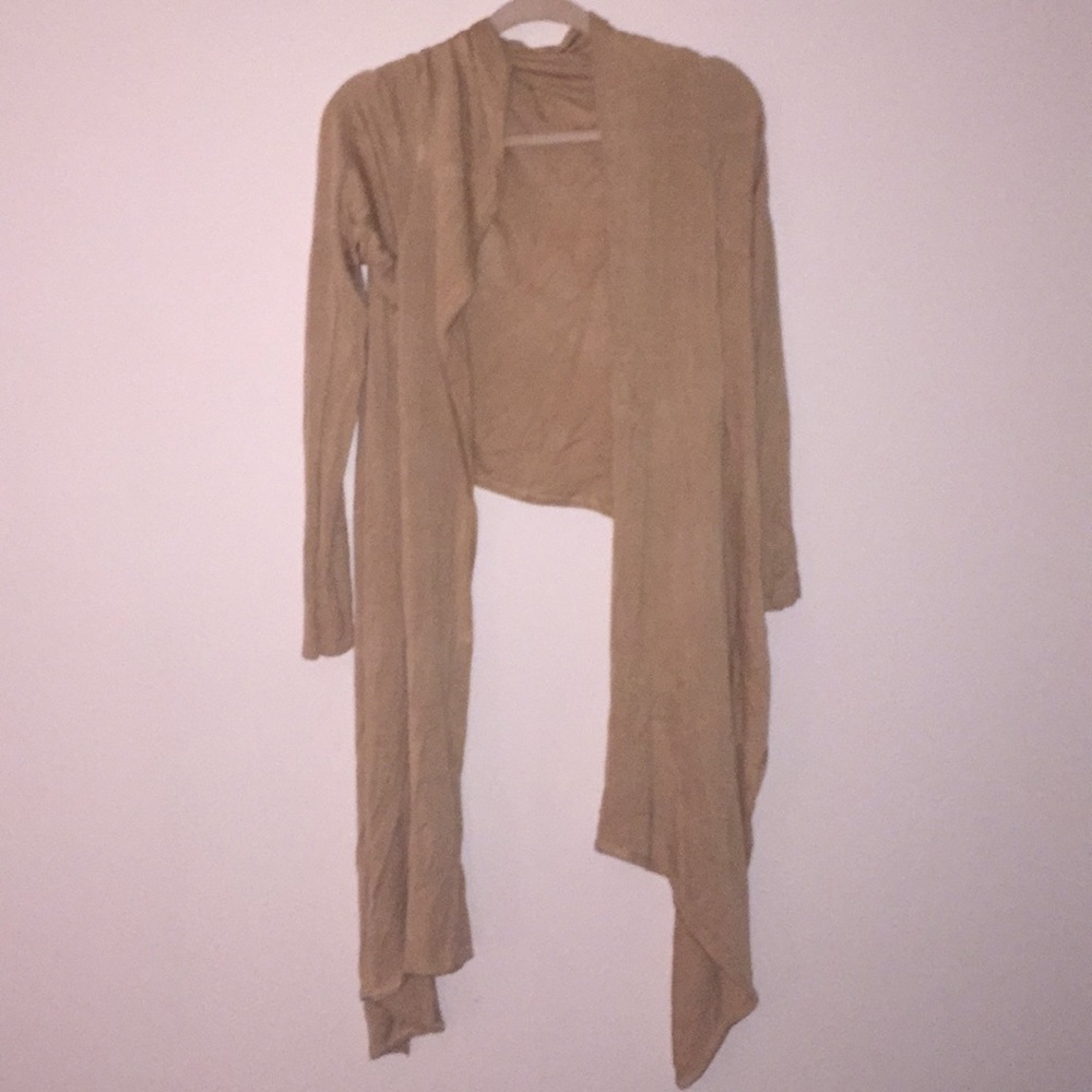 Tan cardigan