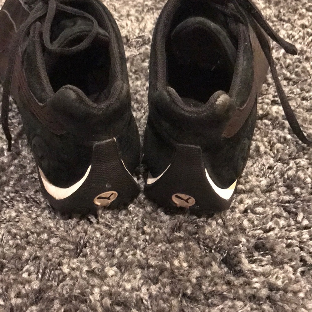 Puma men's black leather&suede sneaker