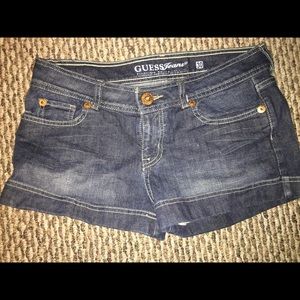Dark wash denim Guess Jeans shorts
