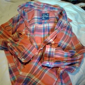 American Eagle Outfitters button down plaid shirt.
