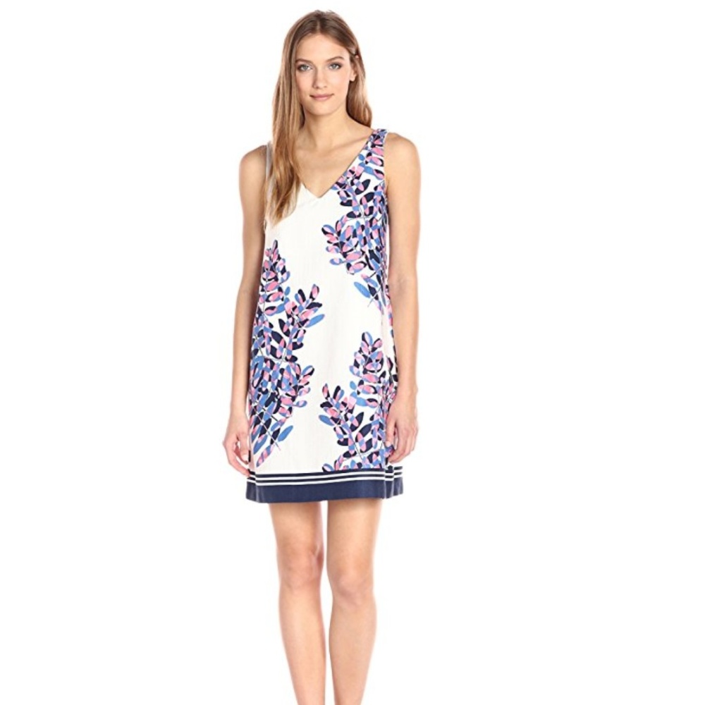 Taylor V-Neck a-Line Stretch Hopsack Dress