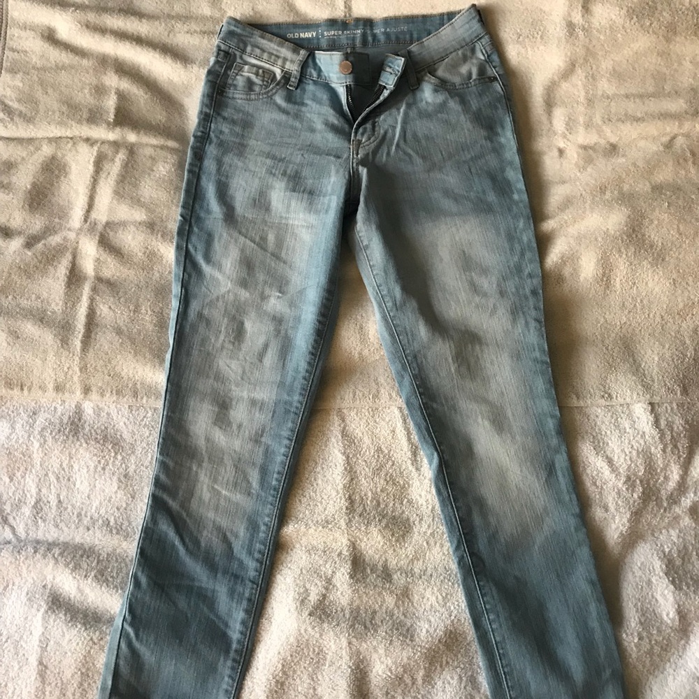 Old Navy light denim rockstar skinnys