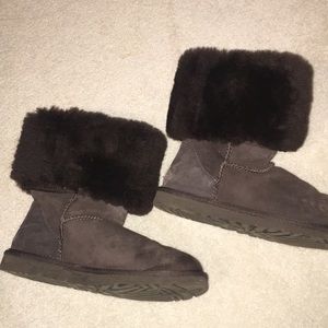Tall dark brown ugg boots