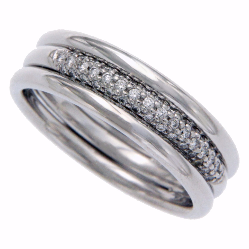 Scott Kay Men's/Women's Platinum Pave Diamond Ring