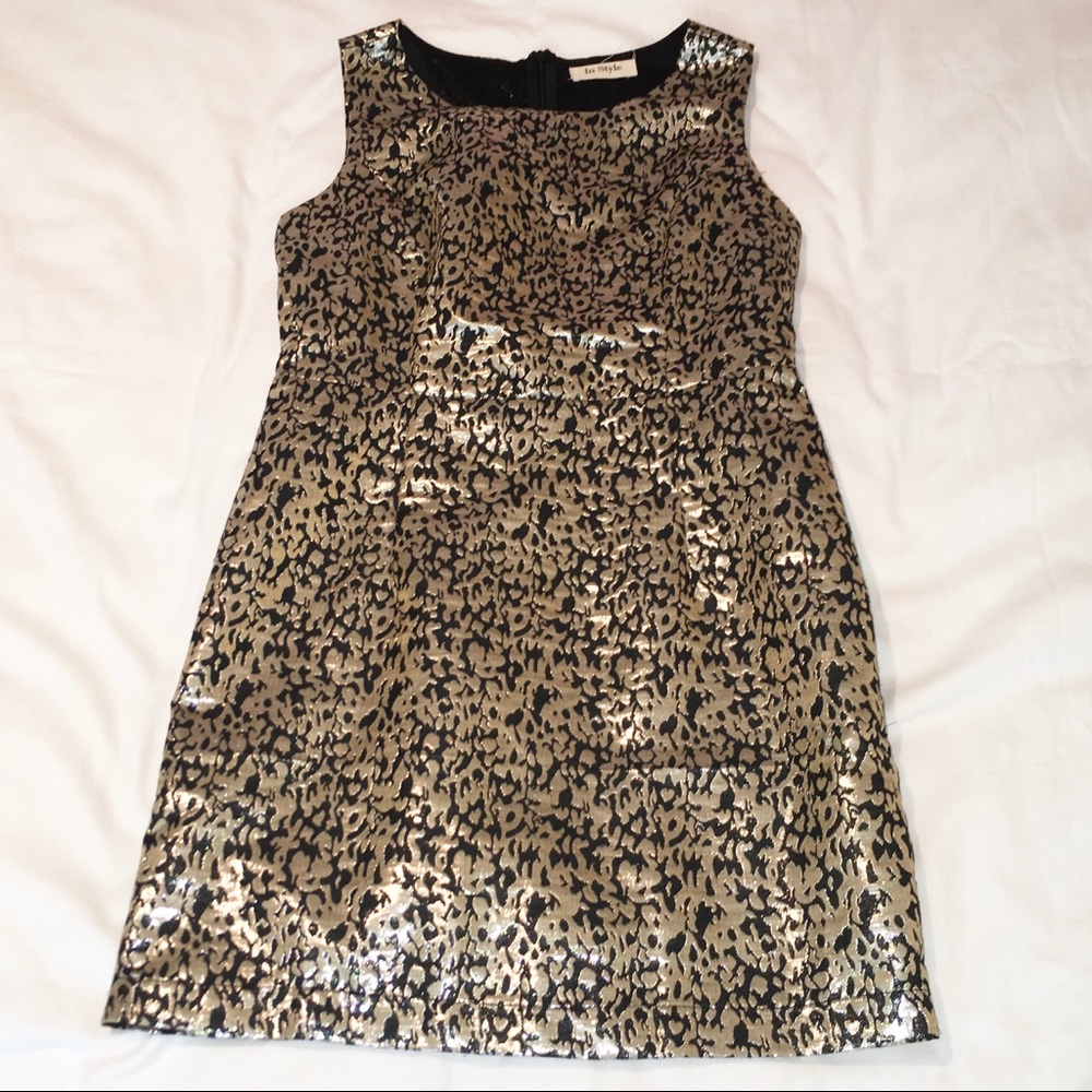 In Style Gold Sheath Dress