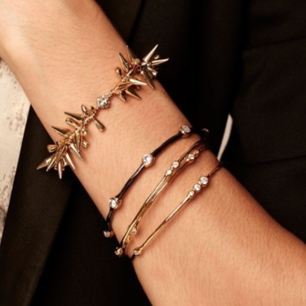 Stella & Dot Devi Bangles (3). Gold. NWT