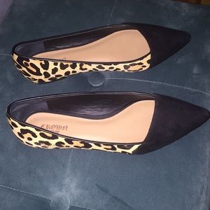 Cheetah pointy-toe flats