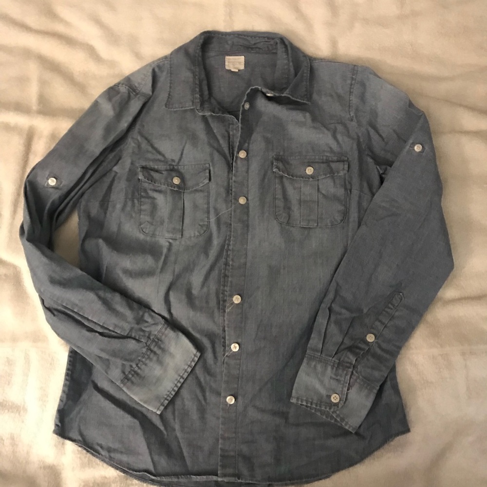 Jcrew Factory denim Chambray button down