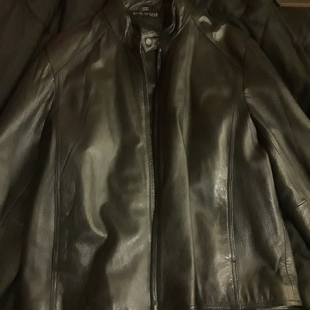 Kenneth Cole real leather  Jacket