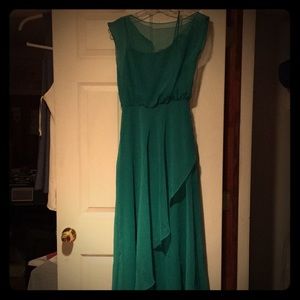 Green formal gown from 80s. Worn once.