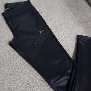 Pleather Moto leggings