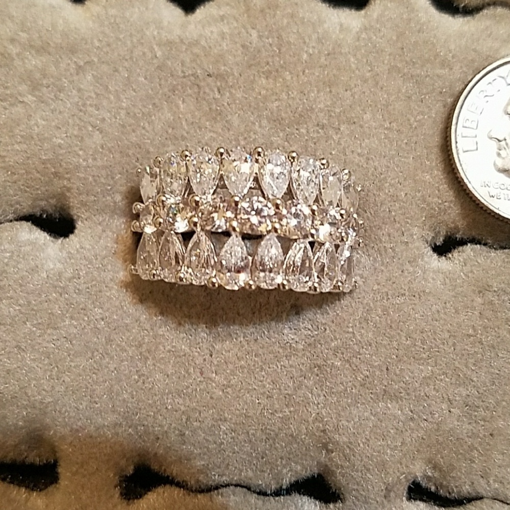 Sterling silver cz ring