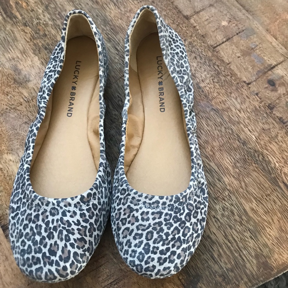Lucky brand animal print shoes size 7.5