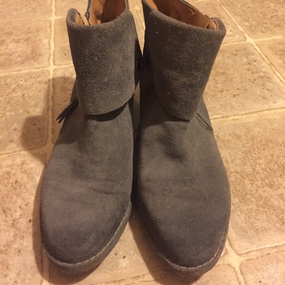 Grey suede Booties - Picture 4 of 5