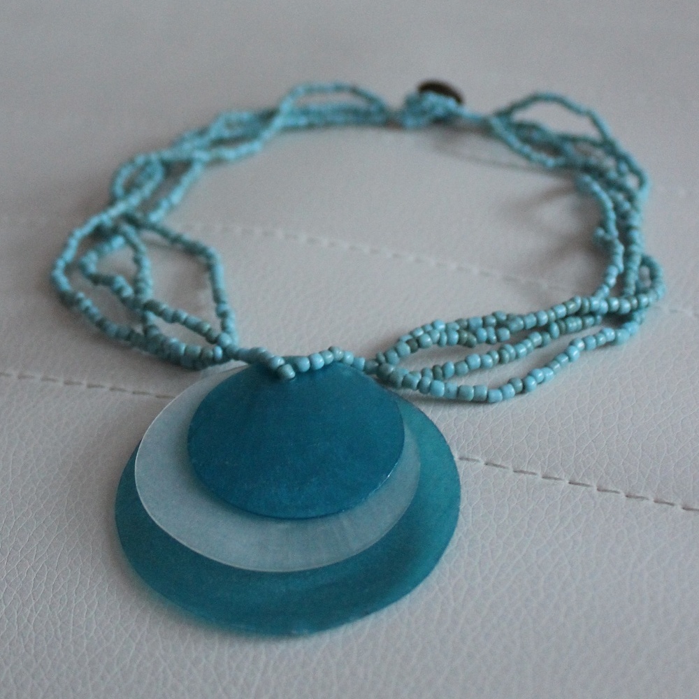 Turquoise Beaded Statement Necklace