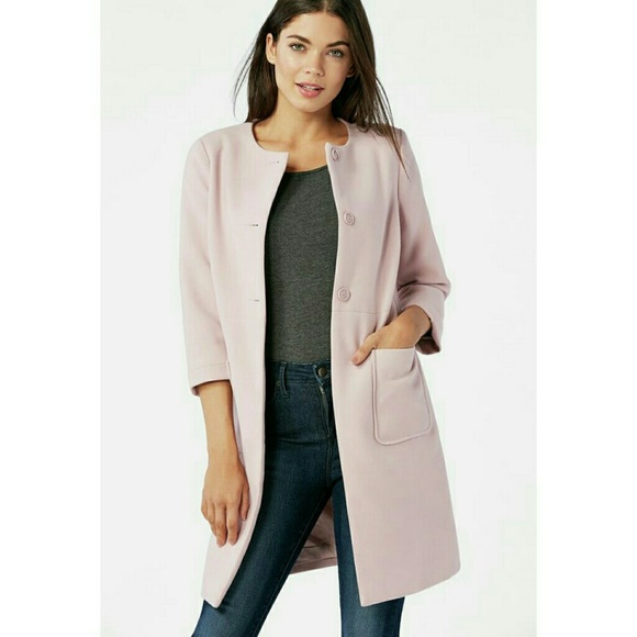 ***LAST ONE*** Lilac Coat Faux Fur Cuff NWT Medium - Picture 3 of 4