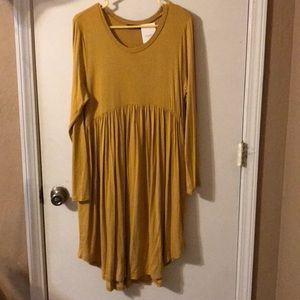 Caralese mustard dress, never worn with tags
