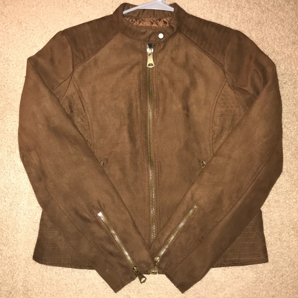Suede Biker Jacket