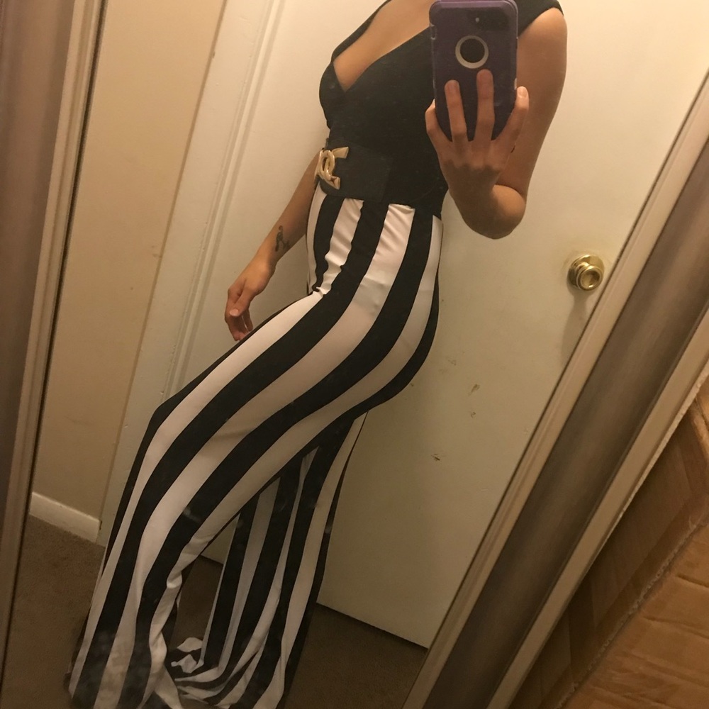 Striped Jumpsuit