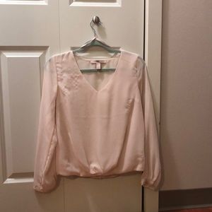 Light pink chiffon top