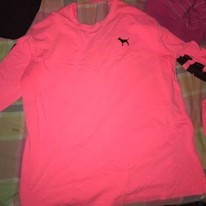 Pink, size large long sleeve shirt