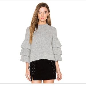 Endless rose ruffle sleeve sweater NWT