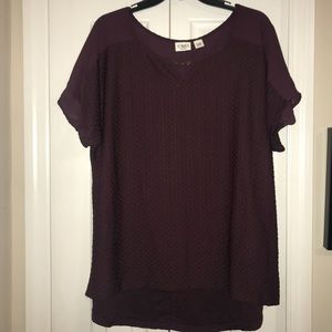 Maroon/Burgundy Cato Women’s Blouse XL