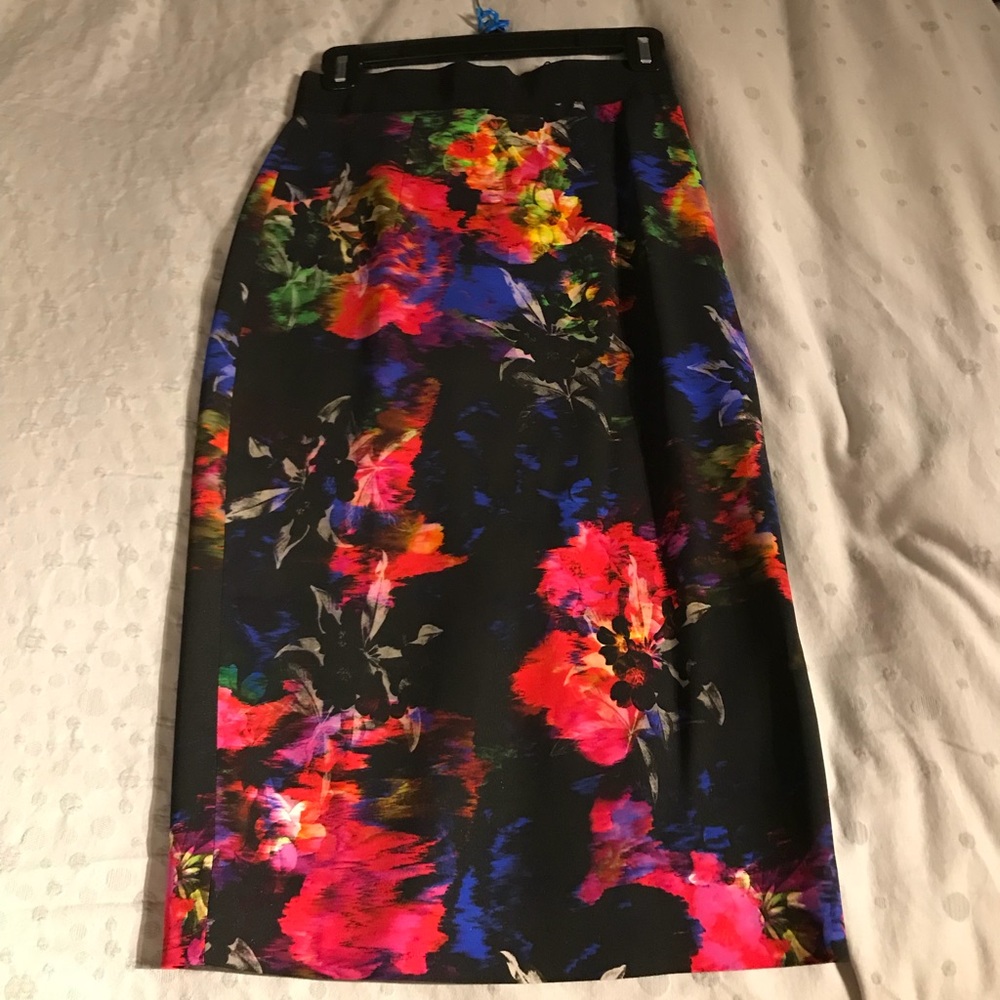 Milly Floral Midi Skirt