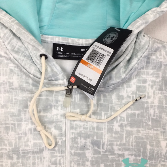 UNDER ARMOUR ColdGear Full Zip Hoodie White FIRM - Picture 3 of 5