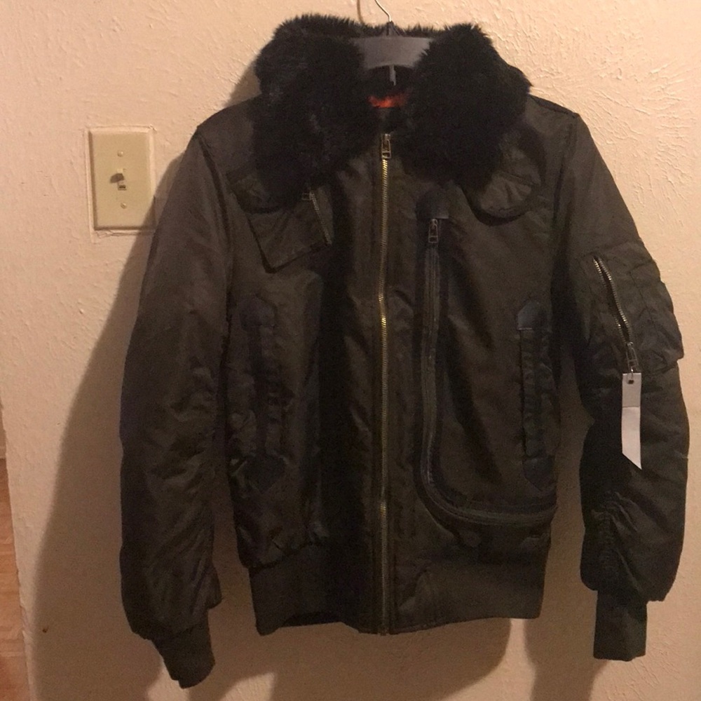 Olive AMERICAN STICH jacket