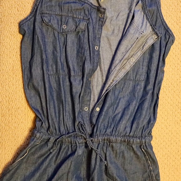 Indigo Rein Jean Romper Size Large - Picture 5 of 8