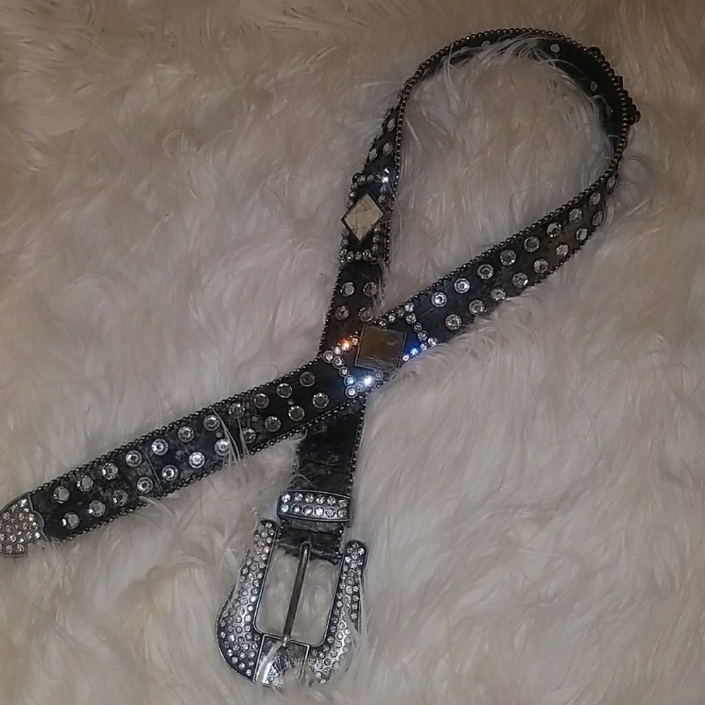 Buckle name brand Blingy Belt