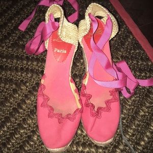 Christian Louboutin Lace Up Espadrilles