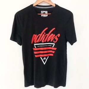 Adidas Brand Three Stripes Black Ultimate Tee