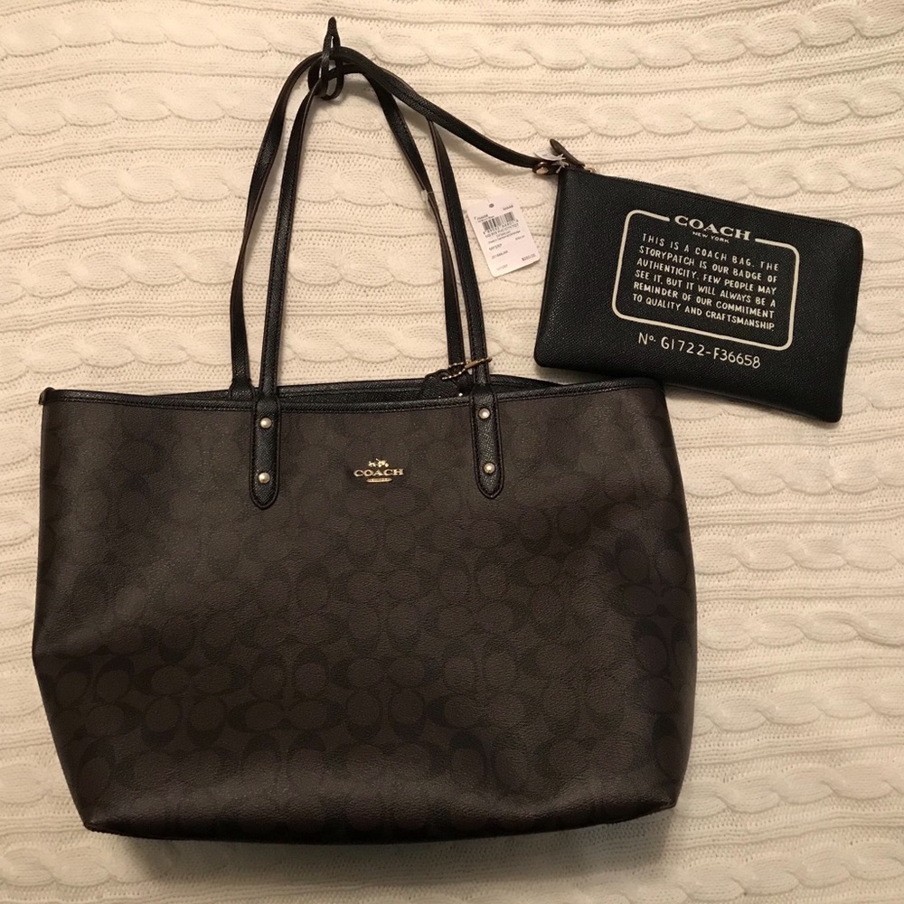 Coach Signature Reversible Tote