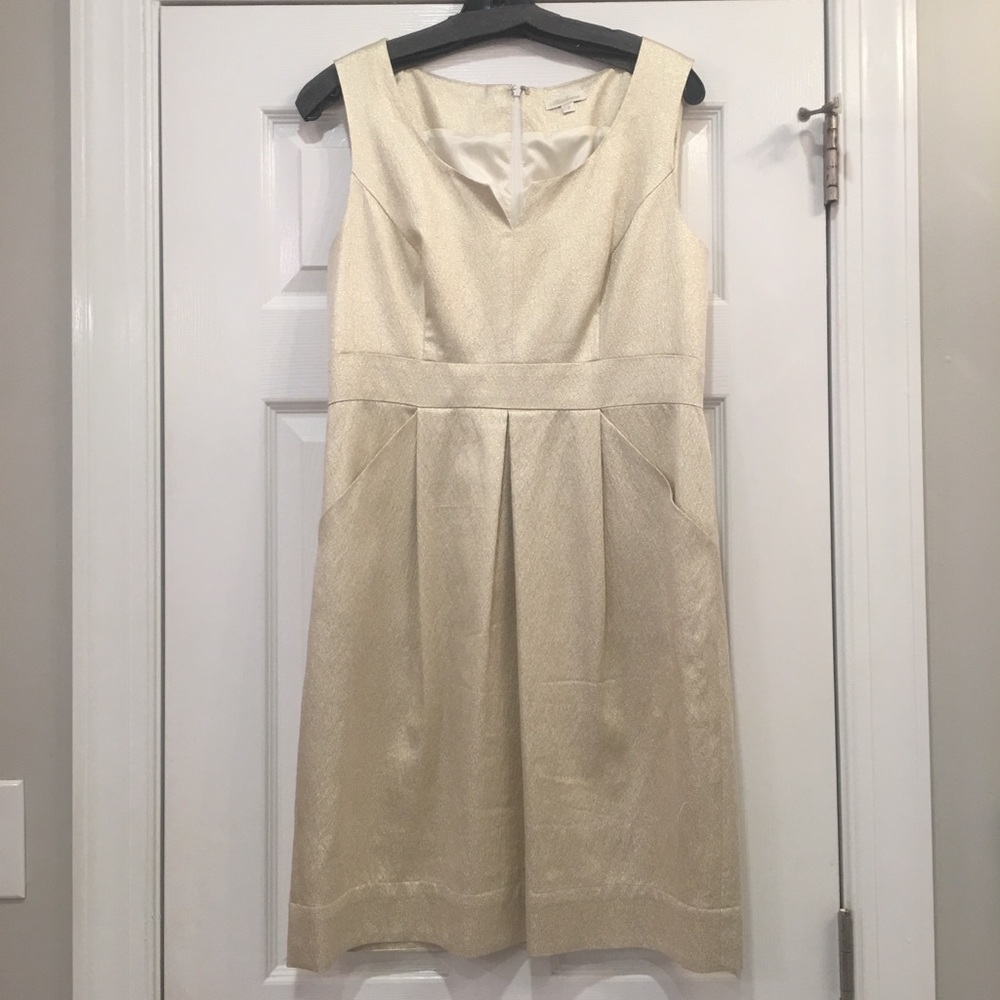 Gold cocktail dress