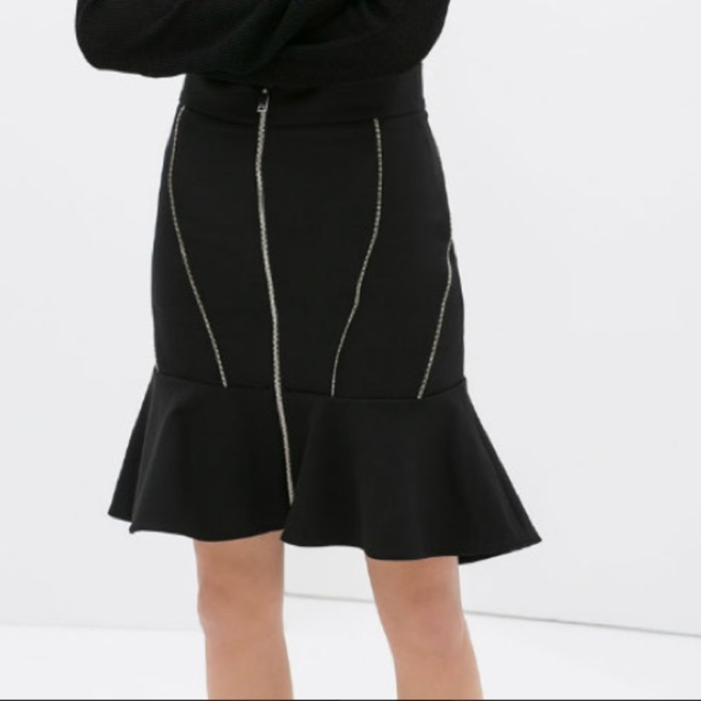 Zara Woman zipper skirt