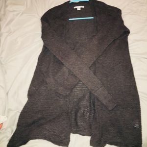 American Eagle Outfitters dark gray knit cardigan