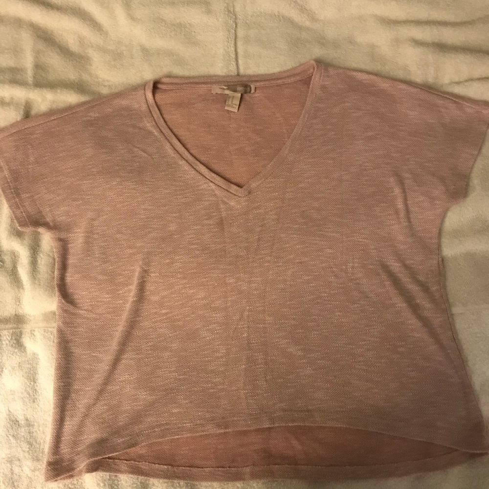 Forever21 dolman pink vneck T-shirt