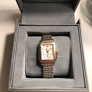 Michele Deco Mid Two-Tone, Diamond Dial watch