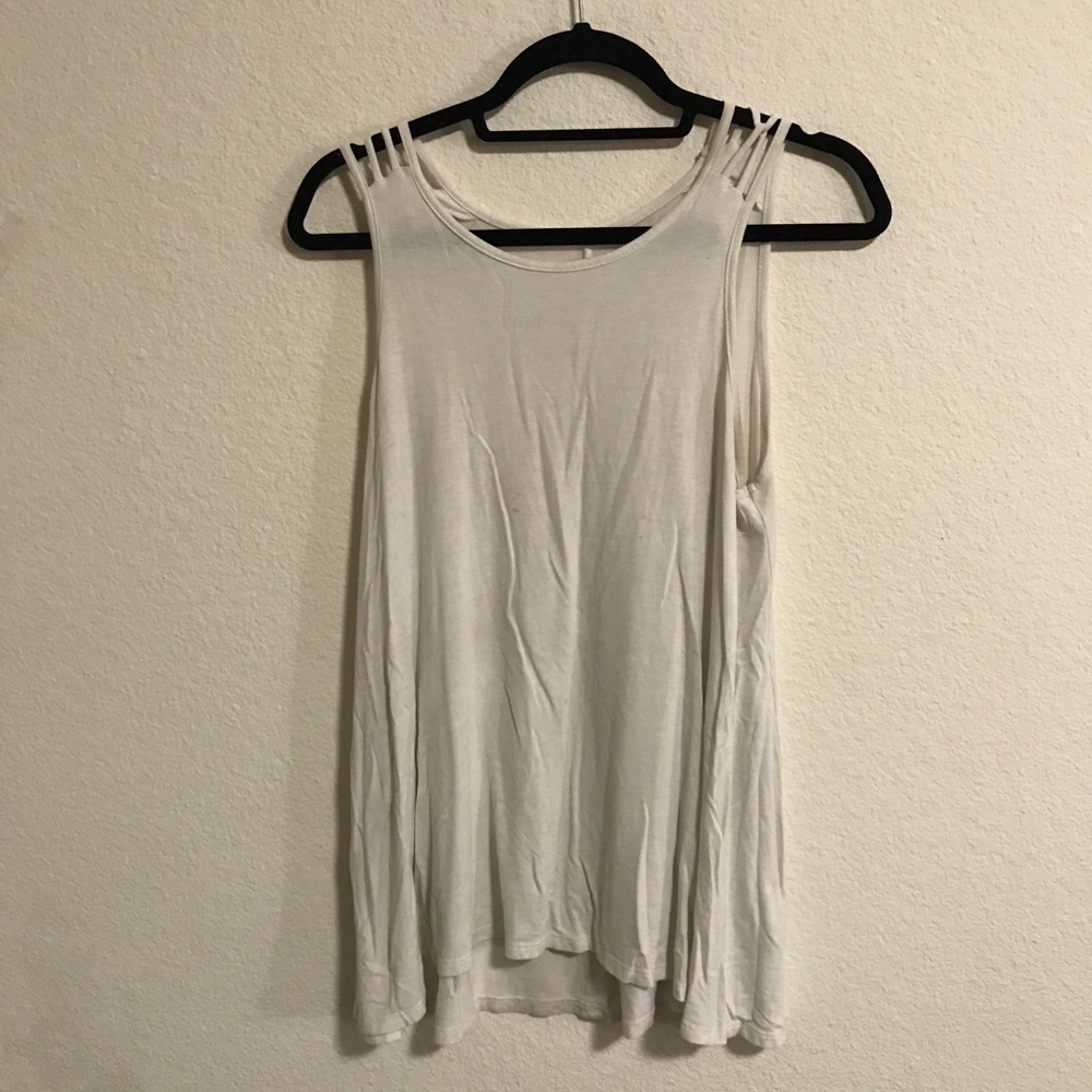 white tank top