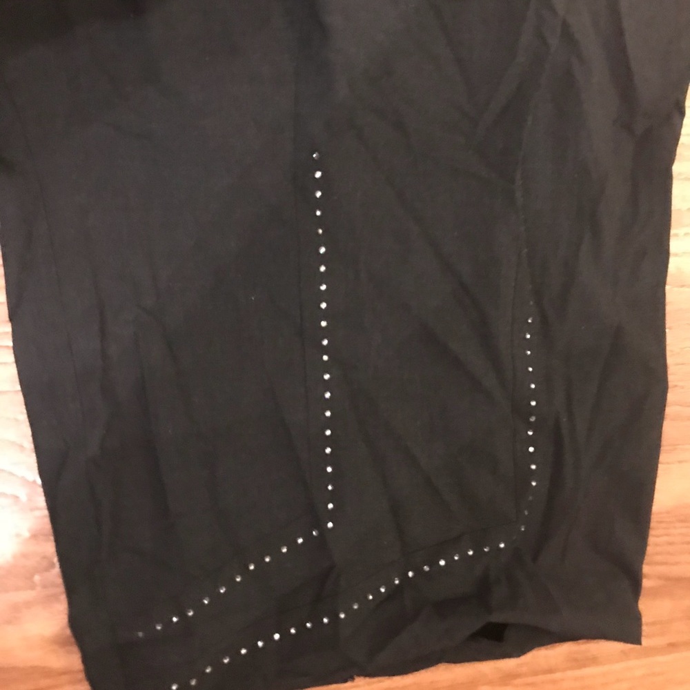 Bebe fitted skirt with holiday sparkle