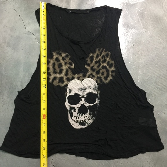 Mickey Mouse Leopard Skull Tank - Picture 3 of 7