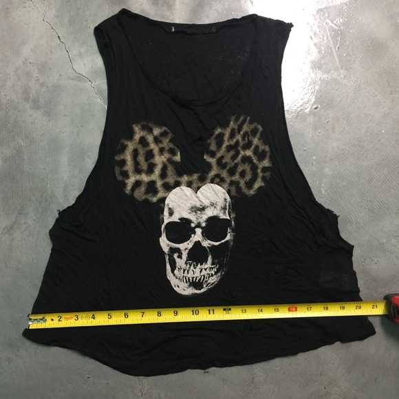 Mickey Mouse Leopard Skull Tank - Picture 4 of 7