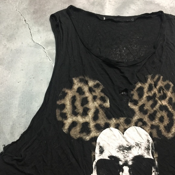 Mickey Mouse Leopard Skull Tank - Picture 5 of 7
