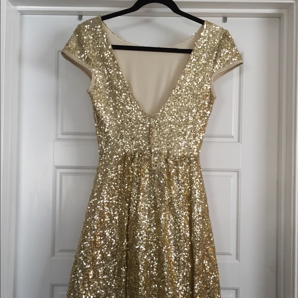 Gold Sequin Dress - Picture 2 of 2