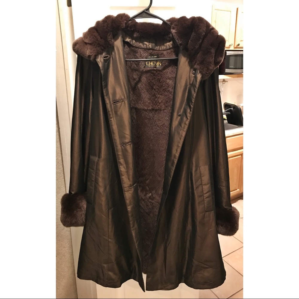 Real Fur & Silk Coat - Chosen Couture